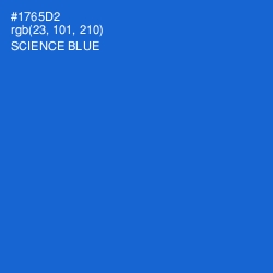 #1765D2 - Science Blue Color Image