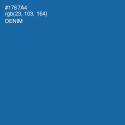 #1767A4 - Denim Color Image