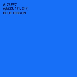 #176FF7 - Blue Ribbon Color Image