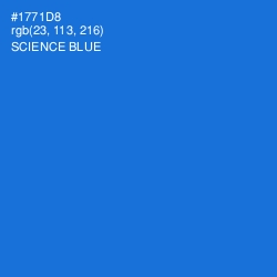 #1771D8 - Science Blue Color Image