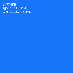#1774FB - Azure Radiance Color Image