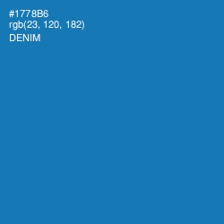 #1778B6 - Denim Color Image