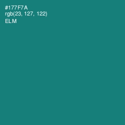 #177F7A - Elm Color Image