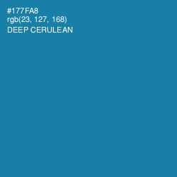 #177FA8 - Deep Cerulean Color Image