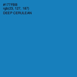#177FBB - Deep Cerulean Color Image