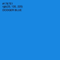 #1787E1 - Dodger Blue Color Image