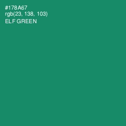 #178A67 - Elf Green Color Image