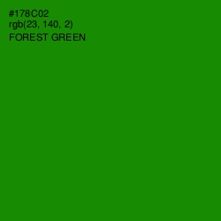 #178C02 - Forest Green Color Image