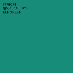 #178C79 - Elf Green Color Image