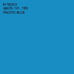 #178DC3 - Pacific Blue Color Image