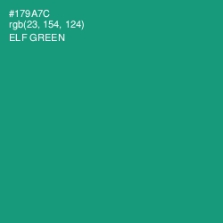 #179A7C - Elf Green Color Image