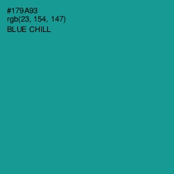 #179A93 - Blue Chill Color Image