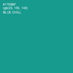 #179B8F - Blue Chill Color Image
