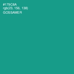 #179C8A - Gossamer Color Image