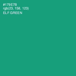 #179E7B - Elf Green Color Image