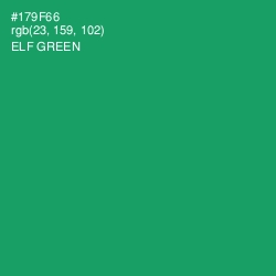 #179F66 - Elf Green Color Image