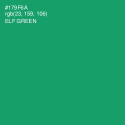 #179F6A - Elf Green Color Image