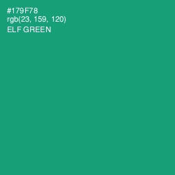 #179F78 - Elf Green Color Image