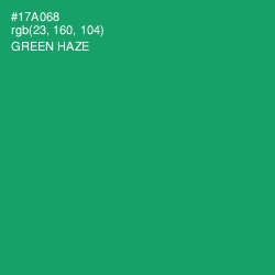 #17A068 - Green Haze Color Image