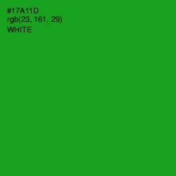 #17A11D - Forest Green Color Image