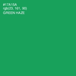 #17A15A - Green Haze Color Image