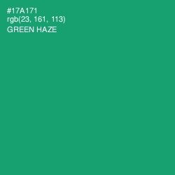 #17A171 - Green Haze Color Image