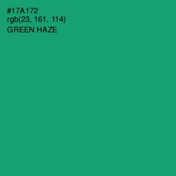 #17A172 - Green Haze Color Image