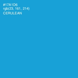 #17A1D6 - Cerulean Color Image