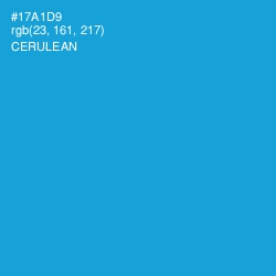 #17A1D9 - Cerulean Color Image