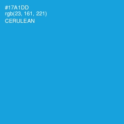 #17A1DD - Cerulean Color Image