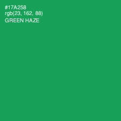 #17A258 - Green Haze Color Image