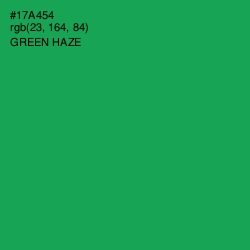 #17A454 - Green Haze Color Image