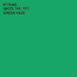 #17A465 - Green Haze Color Image