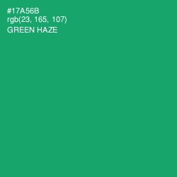 #17A56B - Green Haze Color Image
