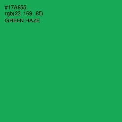 #17A955 - Green Haze Color Image