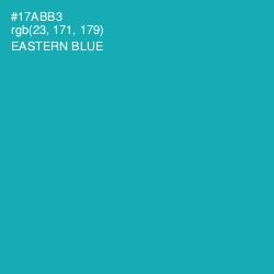 #17ABB3 - Eastern Blue Color Image