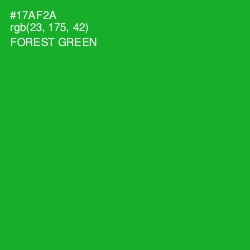 #17AF2A - Forest Green Color Image