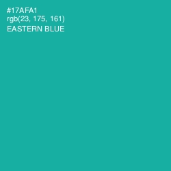 #17AFA1 - Eastern Blue Color Image