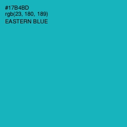 #17B4BD - Eastern Blue Color Image