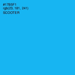 #17B5F1 - Scooter Color Image