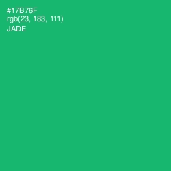 #17B76F - Jade Color Image