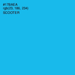 #17BAEA - Scooter Color Image