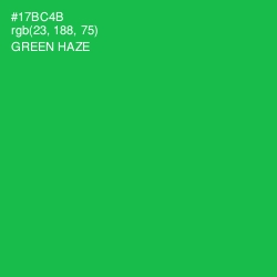 #17BC4B - Green Haze Color Image