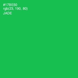 #17BE50 - Jade Color Image