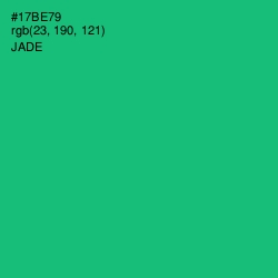 #17BE79 - Jade Color Image