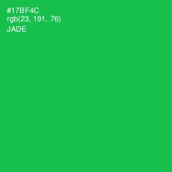 #17BF4C - Jade Color Image