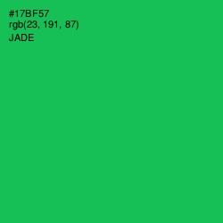 #17BF57 - Jade Color Image