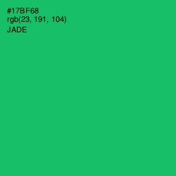 #17BF68 - Jade Color Image