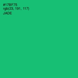 #17BF75 - Jade Color Image