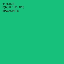 #17C07B - Malachite Color Image